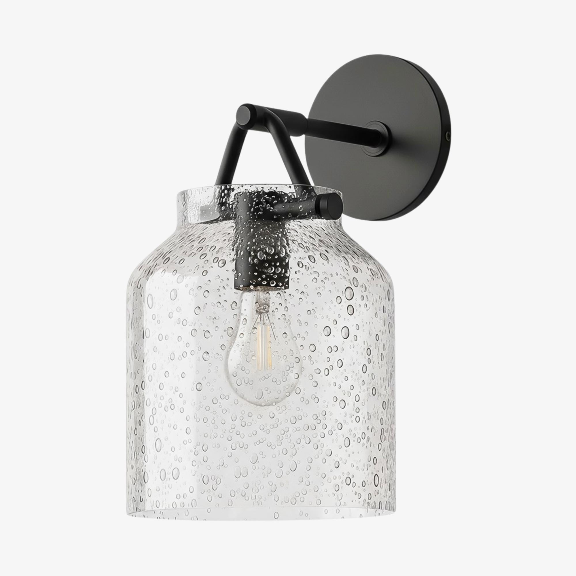 Hanton Wandleuchte aus Messing mit Feuchtraumschutz – Moderne Wandleuchte aus Glas für das Badezimmer