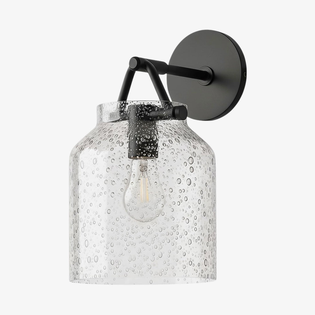 Hanton Wandleuchte aus Messing mit Feuchtraumschutz – Moderne Wandleuchte aus Glas für das Badezimmer