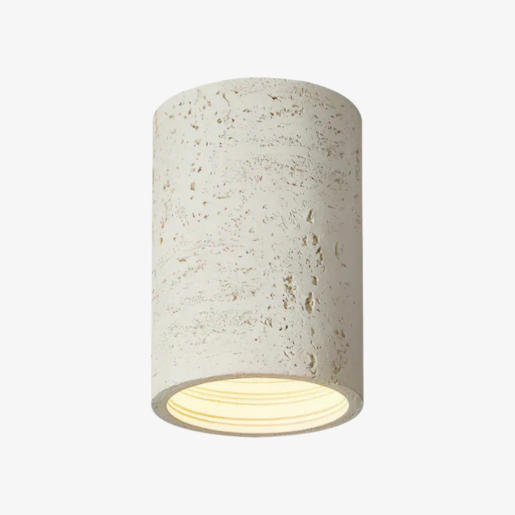Wabi-Sabi Deckenlampe in zylindrischer Form für stilvolle Interieurs