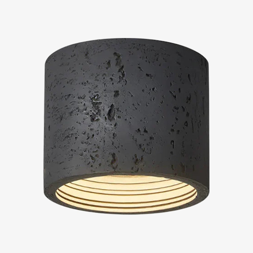 Wabi-Sabi Deckenlampe in zylindrischer Form für stilvolle Interieurs