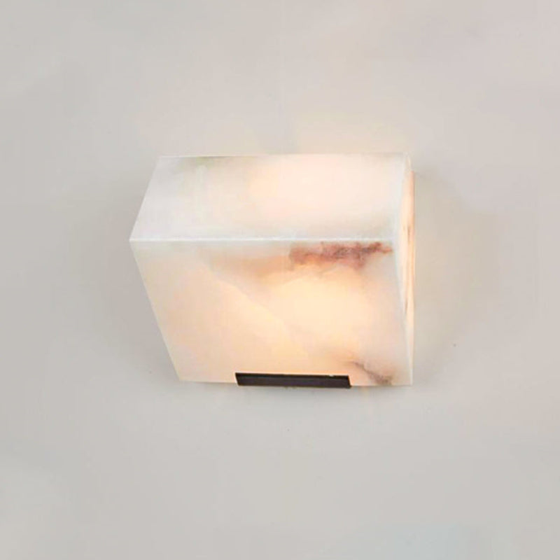 Modern Cube Alabaster Wall Lamp