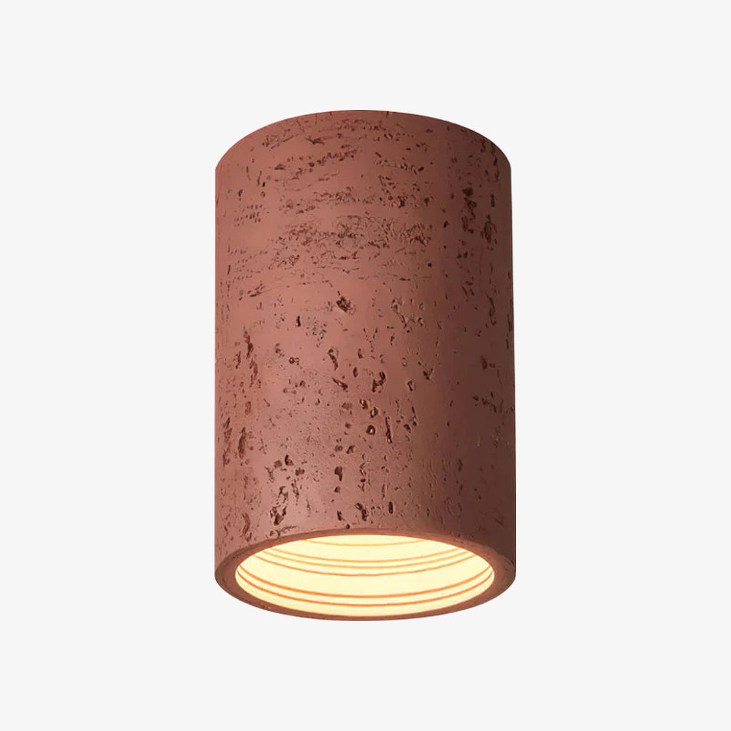 Wabi-Sabi Deckenlampe in zylindrischer Form für stilvolle Interieurs