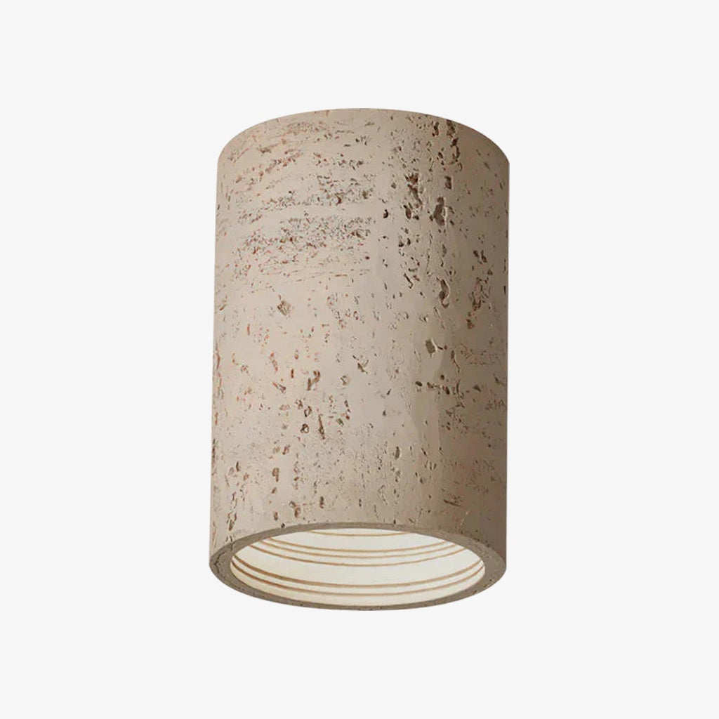 Wabi-Sabi Deckenlampe in zylindrischer Form für stilvolle Interieurs
