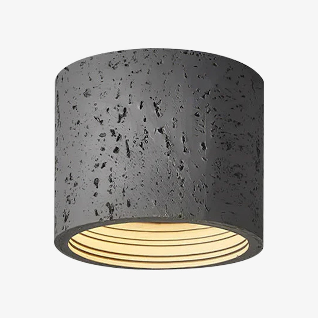 Wabi-Sabi Deckenlampe in zylindrischer Form für stilvolle Interieurs