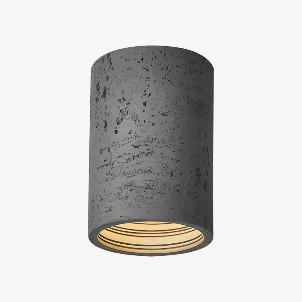 Wabi-Sabi Deckenlampe in zylindrischer Form für stilvolle Interieurs