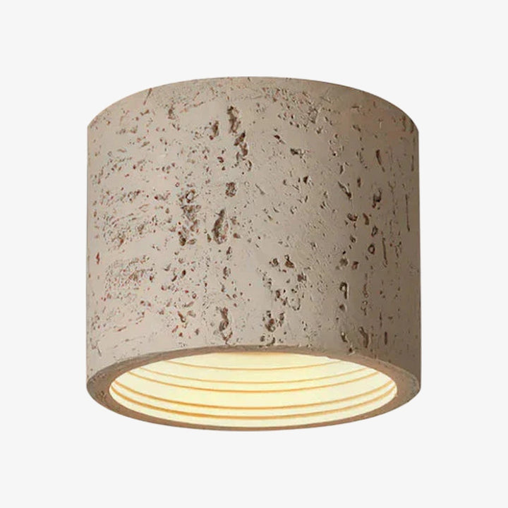 Wabi-Sabi Deckenlampe in zylindrischer Form für stilvolle Interieurs