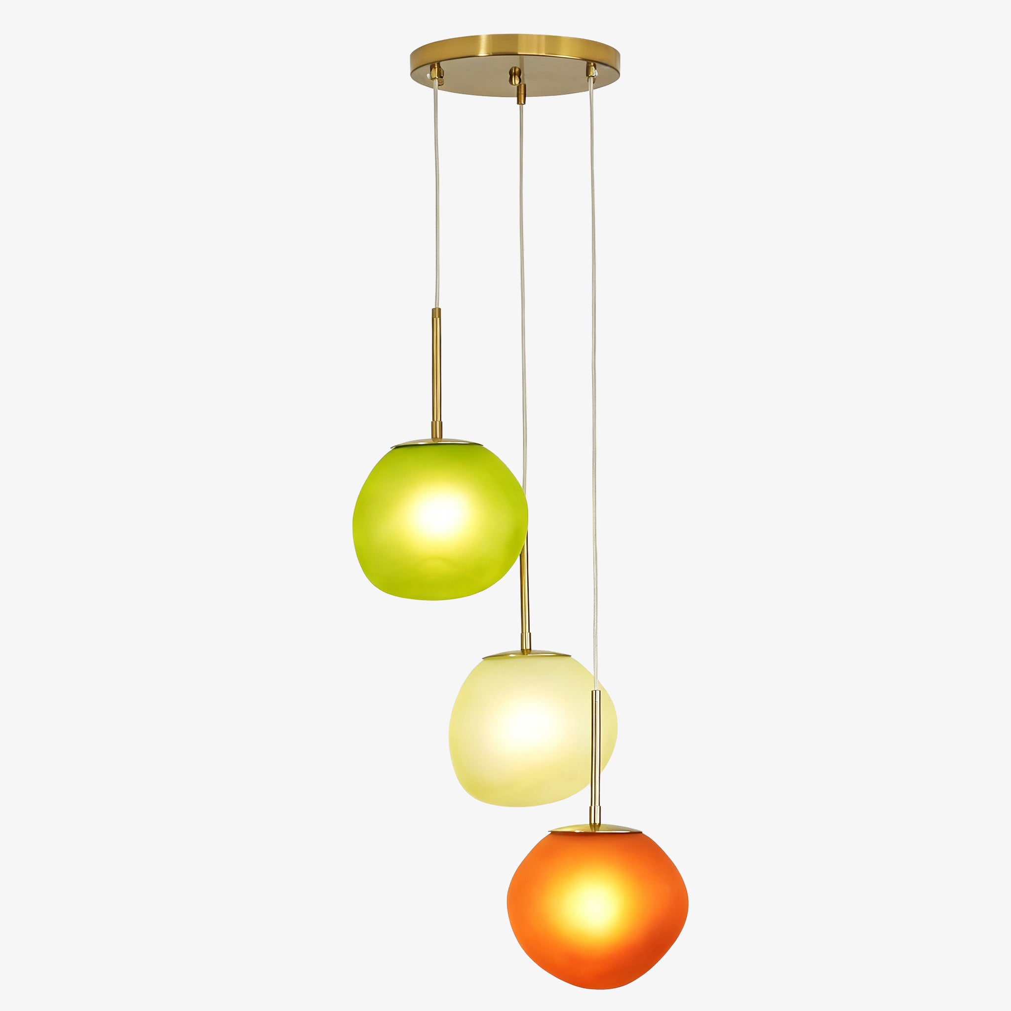 Mehrschirmige Opalglas-Pendelleuchte – Cluster-Hängelampe