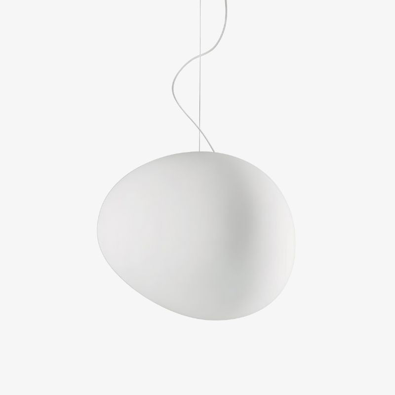 Gregg Irregular Organic Pebble Shape Glass Pendant Lamp for Kitchen