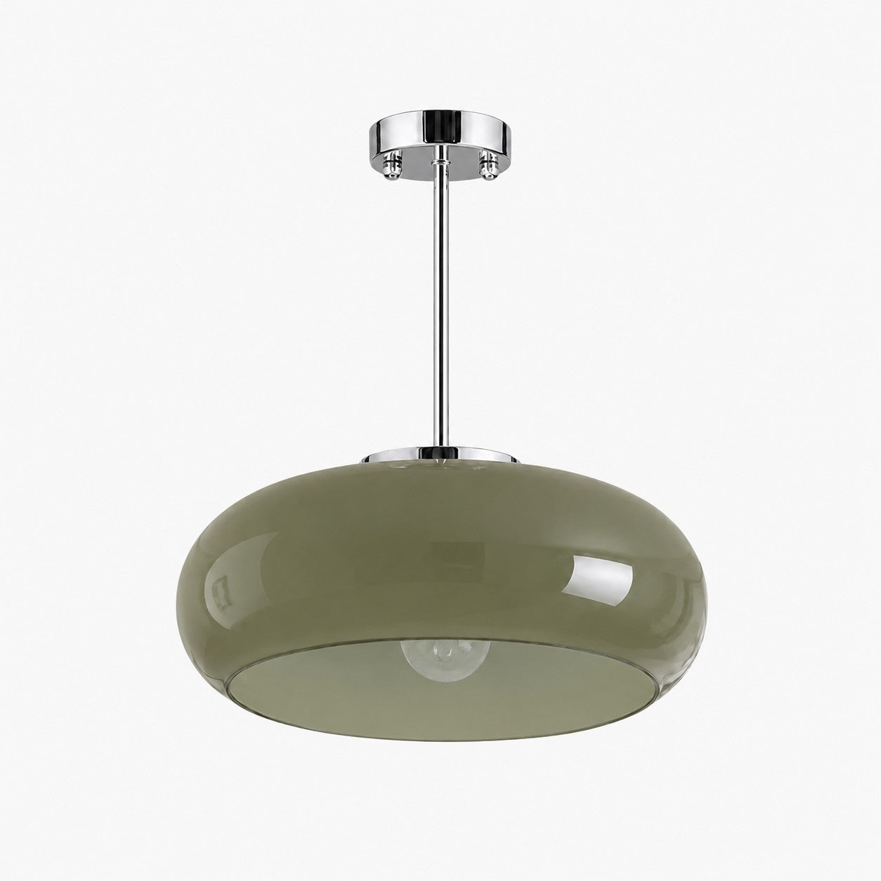Elegante Bauhaus Scheiben-Deckenlampe für Wohnräume und Studios