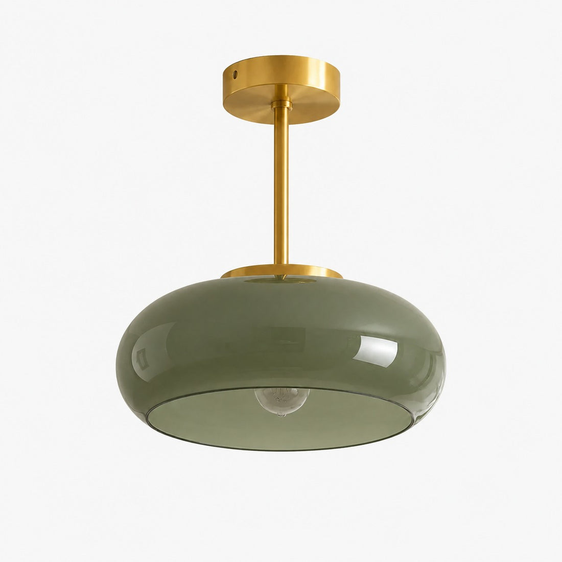 Elegante Bauhaus Scheiben-Deckenlampe für Wohnräume und Studios