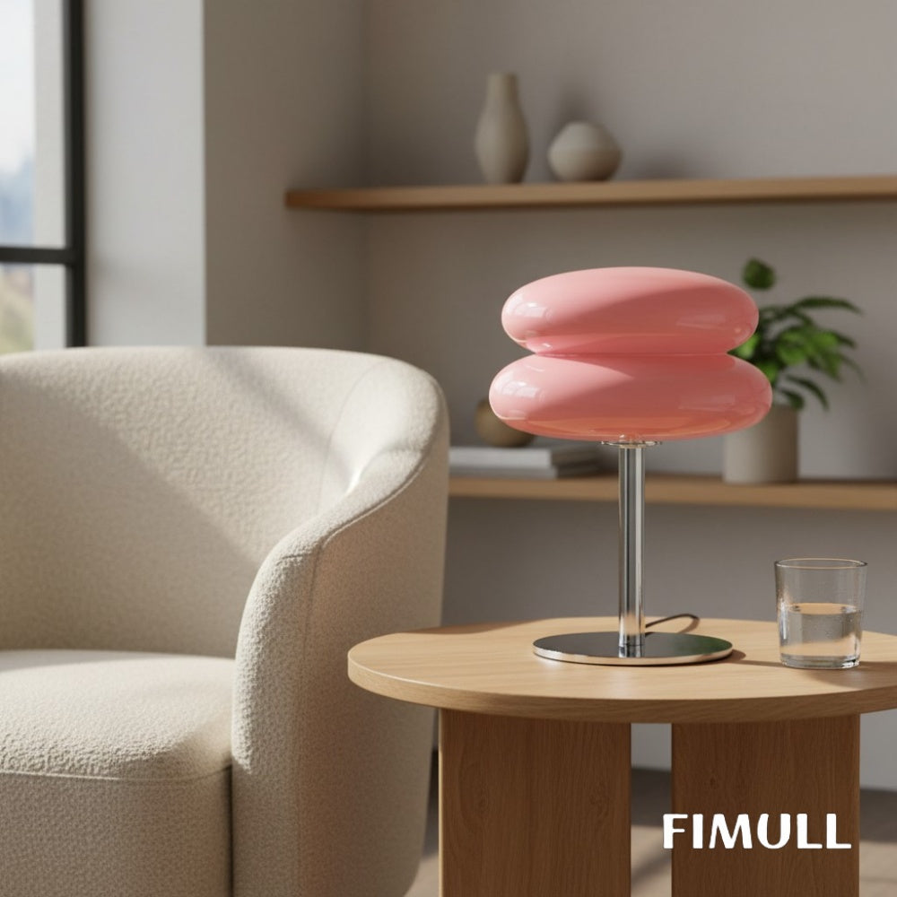 Bauhaus Lollipop Table Lamp Colorful Glass and Metal Contemporary Rooms