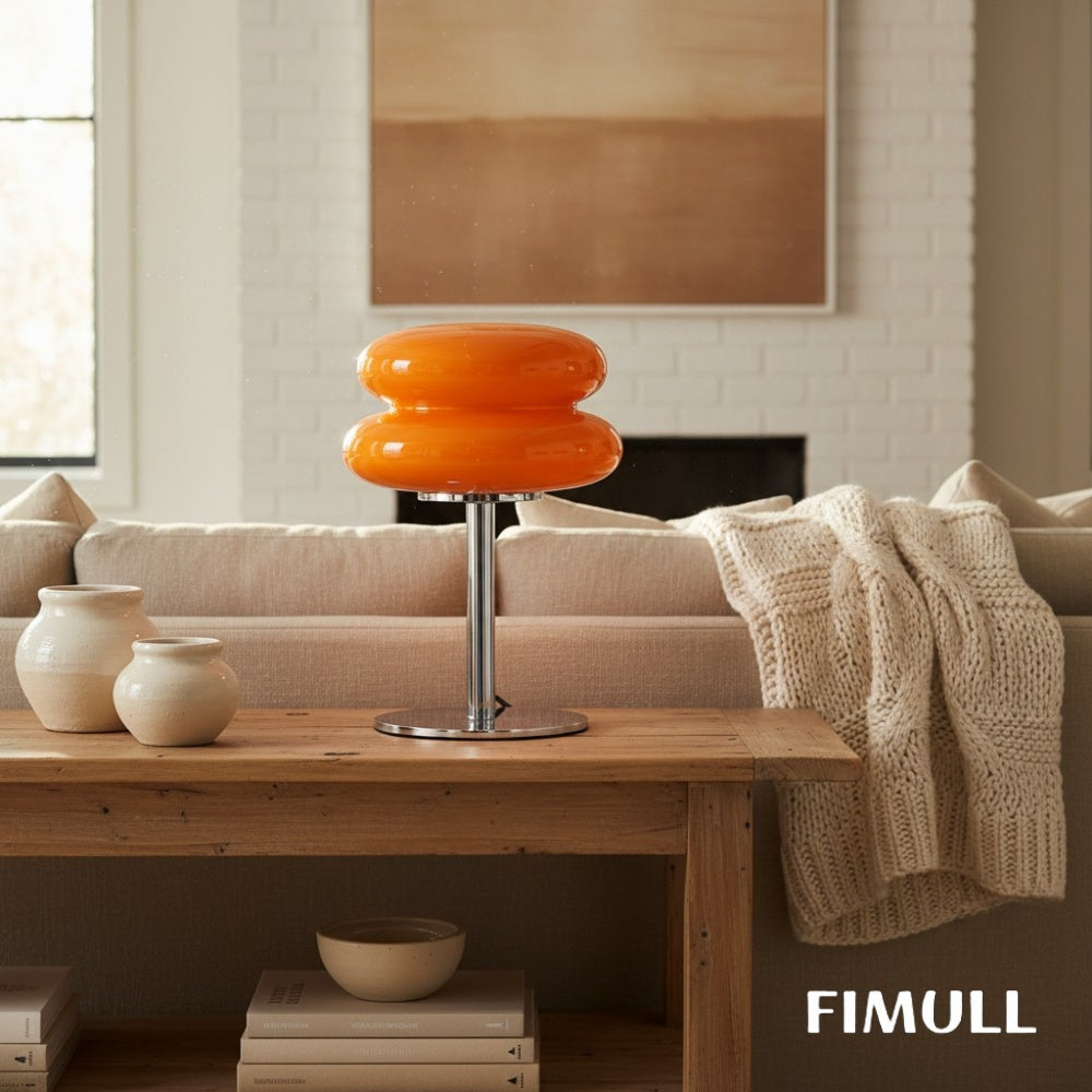 Bauhaus Lollipop Table Lamp Colorful Glass and Metal Contemporary Rooms