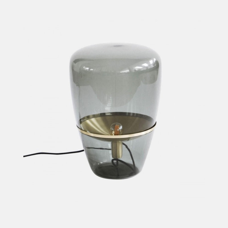 Minimalistische Tischlampe aus mundgeblasenem Ballonglas