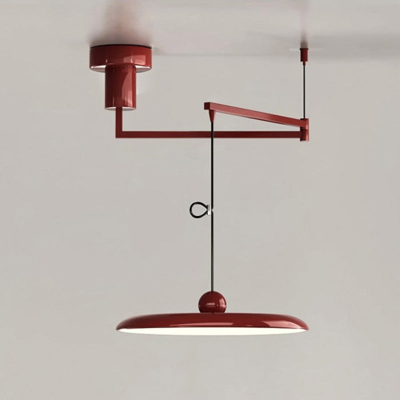 Minimalist Adjustable Swing Arm Pendant Light For Dining Room