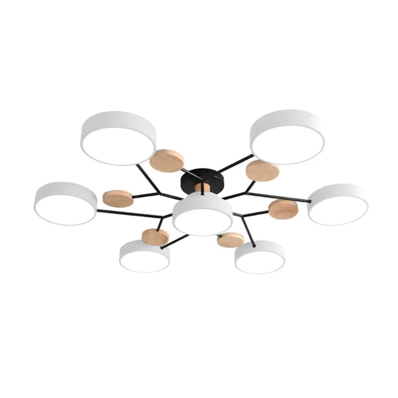 Morandi Disc Branch Multihead Ceiling Light