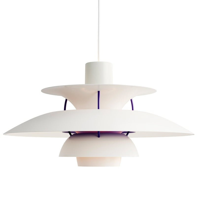 Dänische Pendelleuchte aus Metall – Klassische mehrschichtige Lampenschirmlampe fürs Schlafzimmer