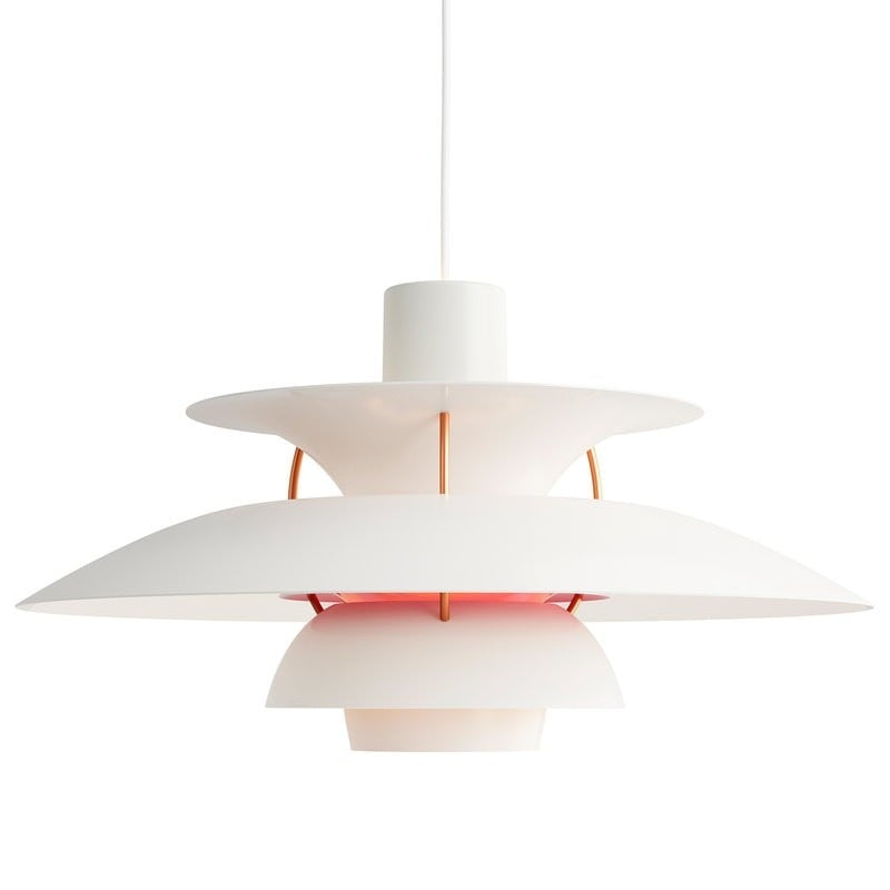 Dänische Pendelleuchte aus Metall – Klassische mehrschichtige Lampenschirmlampe fürs Schlafzimmer