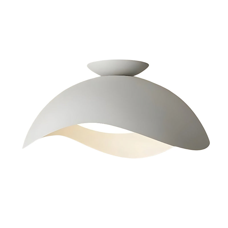 Minimalist Wavy Metal Ceiling Light