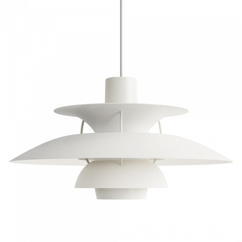 Dänische Pendelleuchte aus Metall – Klassische mehrschichtige Lampenschirmlampe fürs Schlafzimmer