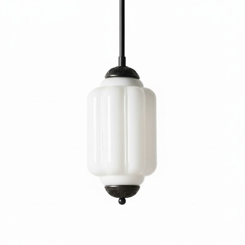 Eloise Vintage Glass Pendant Lamp - Slim Shade Lighting for Kitchen
