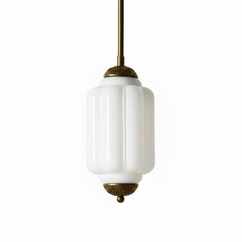 Eloise Vintage Glas-Pendelleuchte – Schlanke Lampenschirmbeleuchtung für die Küche