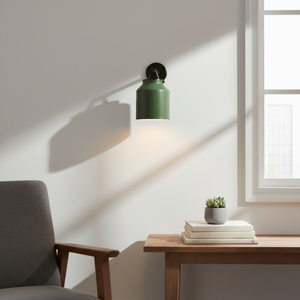 Hanton Metal Outdoor Wall Sconce - Matte Black Industrial Light Fixture