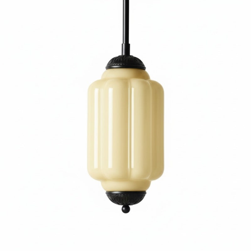 Eloise Vintage Glas-Pendelleuchte – Schlanke Lampenschirmbeleuchtung für die Küche