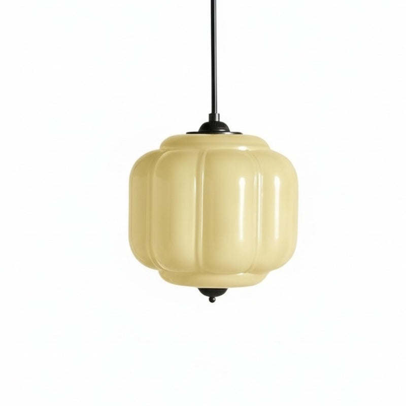 Eloise Vintage Pendant Light - Milk Glass Shade Light for Dining Room