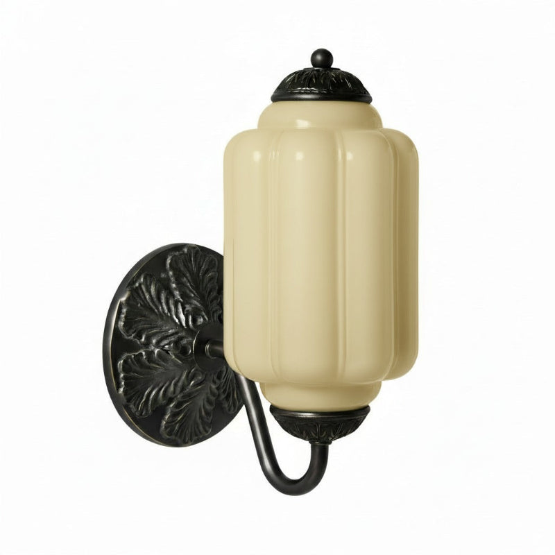 Milk Glass Vintage Eloise Bedside Wall Sconce