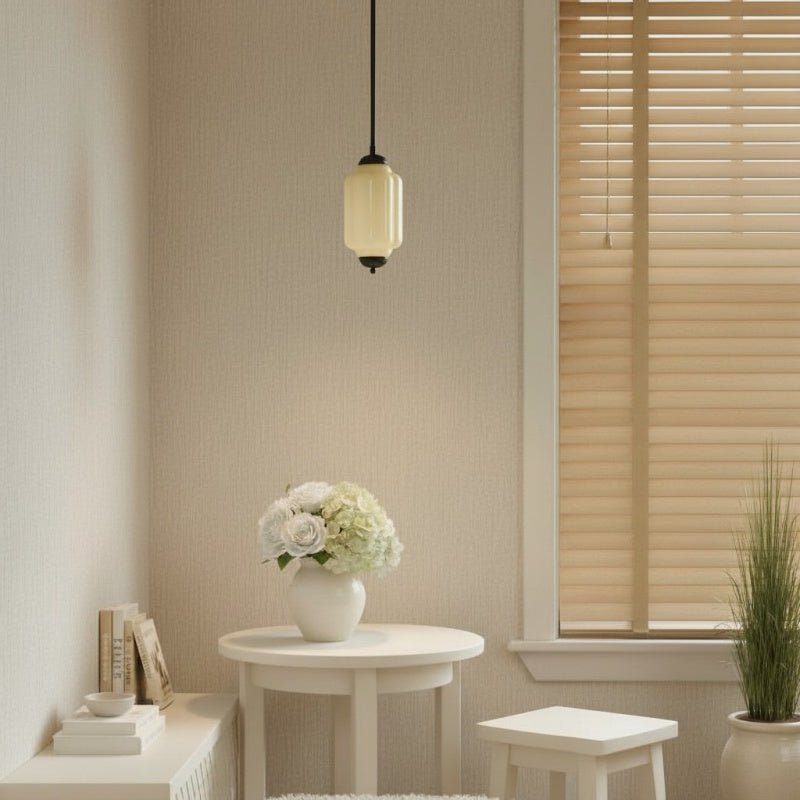 Eloise Vintage Glass Pendant Lamp - Slim Shade Lighting for Kitchen