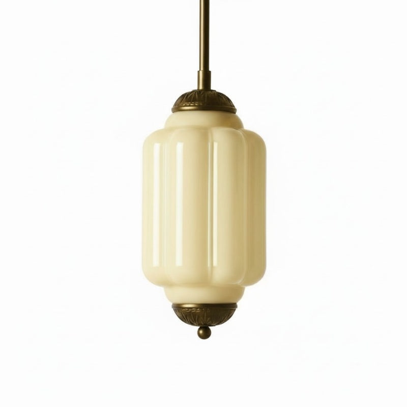 Eloise Vintage Glas-Pendelleuchte – Schlanke Lampenschirmbeleuchtung für die Küche