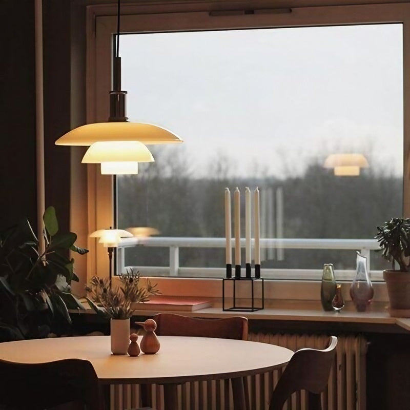 PH 3/2 Pendelleuchte - Metall und Glas Klassisch Lampe für Esszimmer